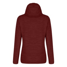 Salewa Hybrid Fleece Jacket Nuvolo Alpinewool with Hood (4-way stretch, warm, breathable) red Women